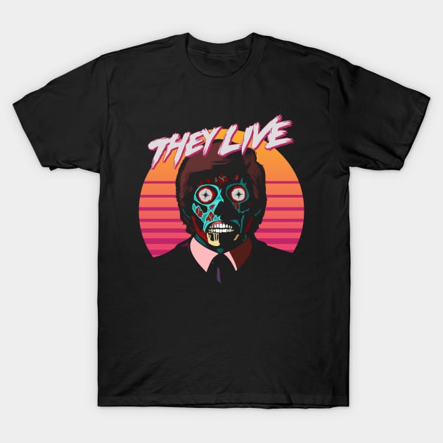 They Live! Obey, Consume, Buy, Sleep, No Thought and Watch TV. T-Shirt by DaveLeonardo